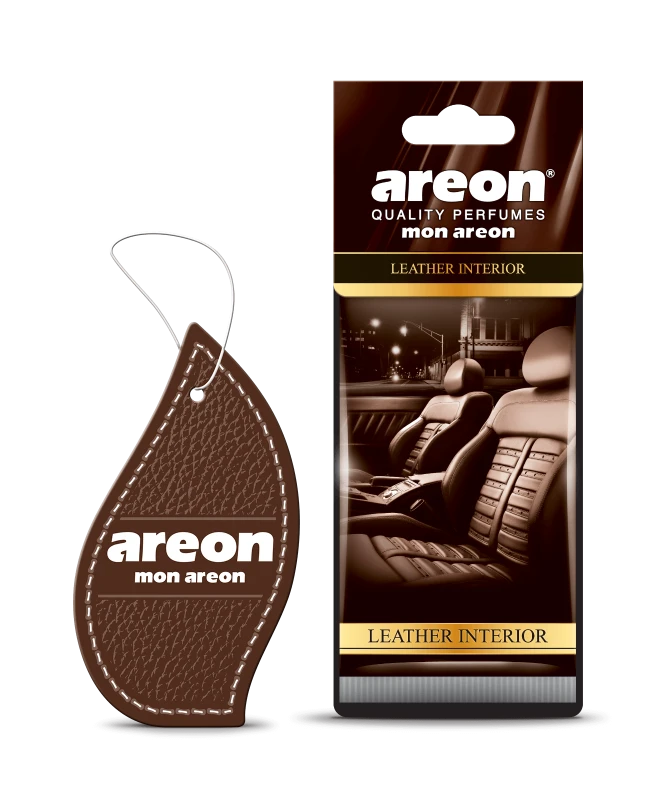 خوشبو کننده ماشین آرئون اصلی مدل مون رایحه Leather Interior 1 خوشبو کننده آرئون رایحه Leather Interior